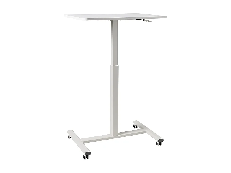 Bureau réglable manuellement en hauteur pour ordinateur portable ACADEMIA Blanc 65 cm 48 cm