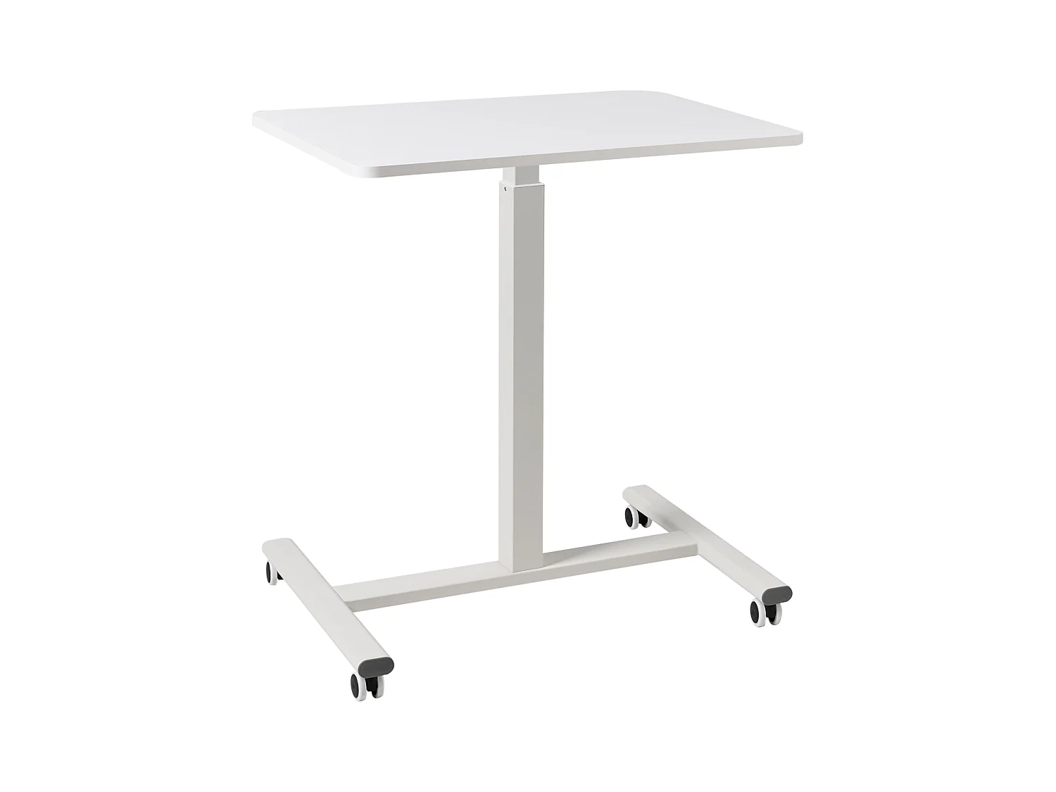 Bureau réglable manuellement en hauteur pour ordinateur portable ACADEMIA Blanc 65 cm 48 cm