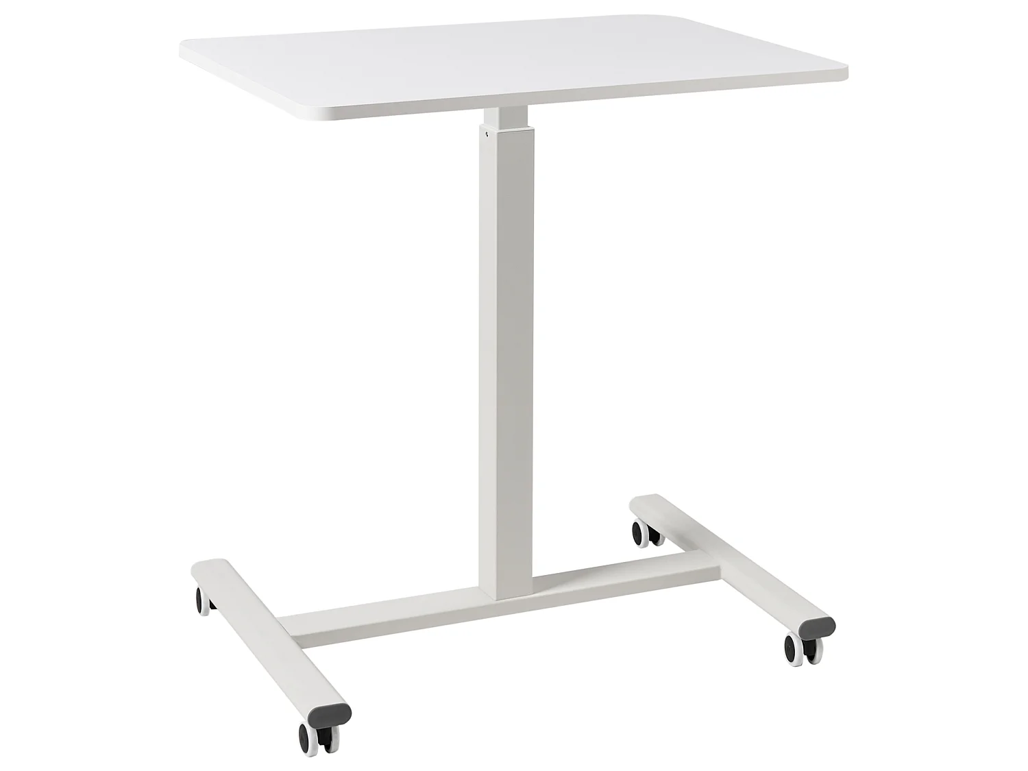 Bureau réglable manuellement en hauteur pour ordinateur portable ACADEMIA 65 cm 48 cm Blanc