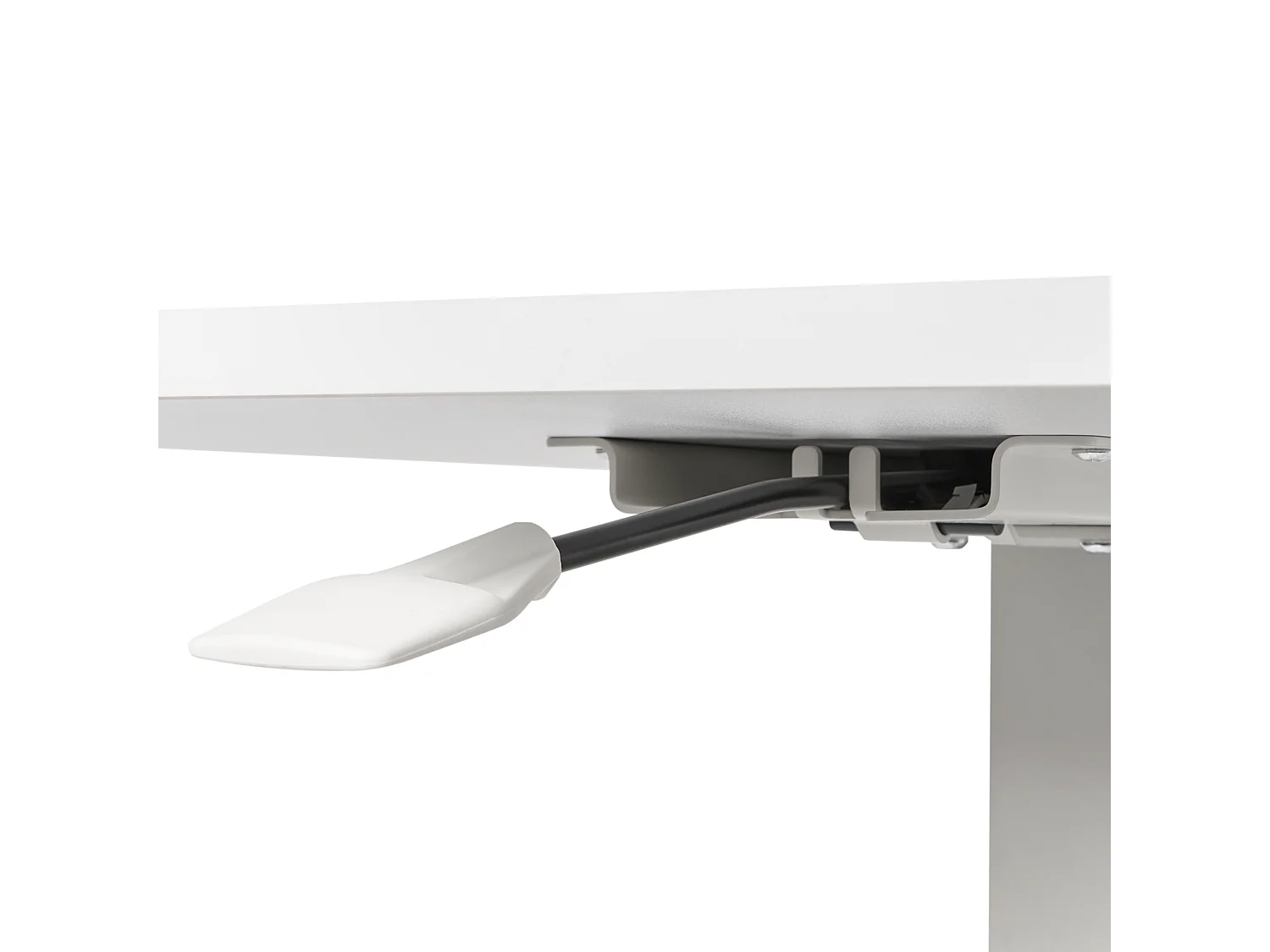 Bureau réglable manuellement en hauteur pour ordinateur portable ACADEMIA 65 cm 48 cm Blanc