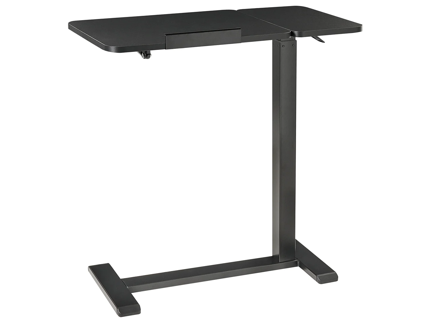 Bureau réglable manuellement en hauteur pour ordinateur portable SCHOLA 70 cm 40 cm Noir