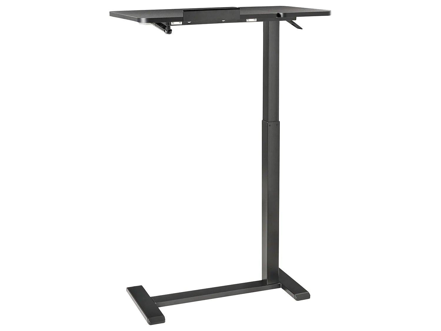 Bureau réglable manuellement en hauteur pour ordinateur portable SCHOLA 70 cm 40 cm Noir