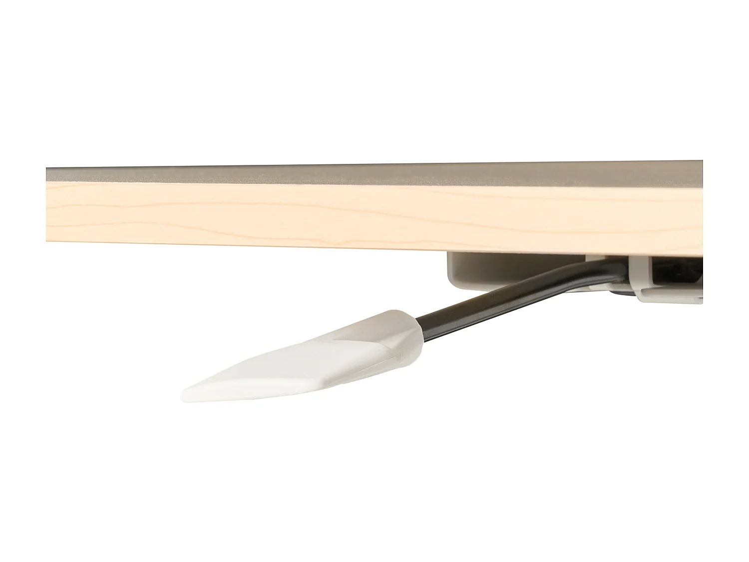 Bureau réglable manuellement en hauteur pour ordinateur portable ACADEMIA Marron clair/blanc 65 cm 48 cm