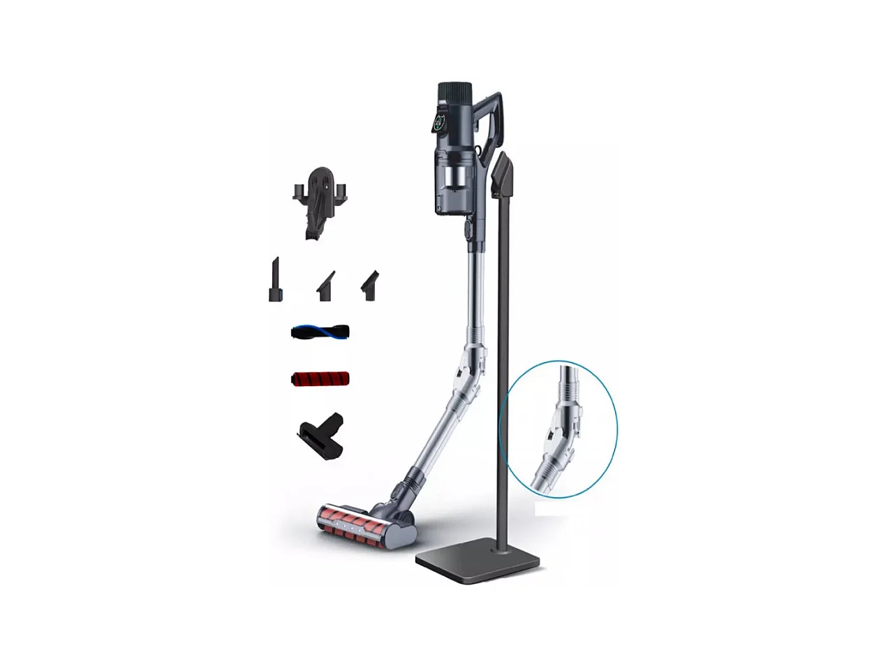 E.ziclean Aspirateur balai 2en1 rechargeable 37v - FR15ANIMAL