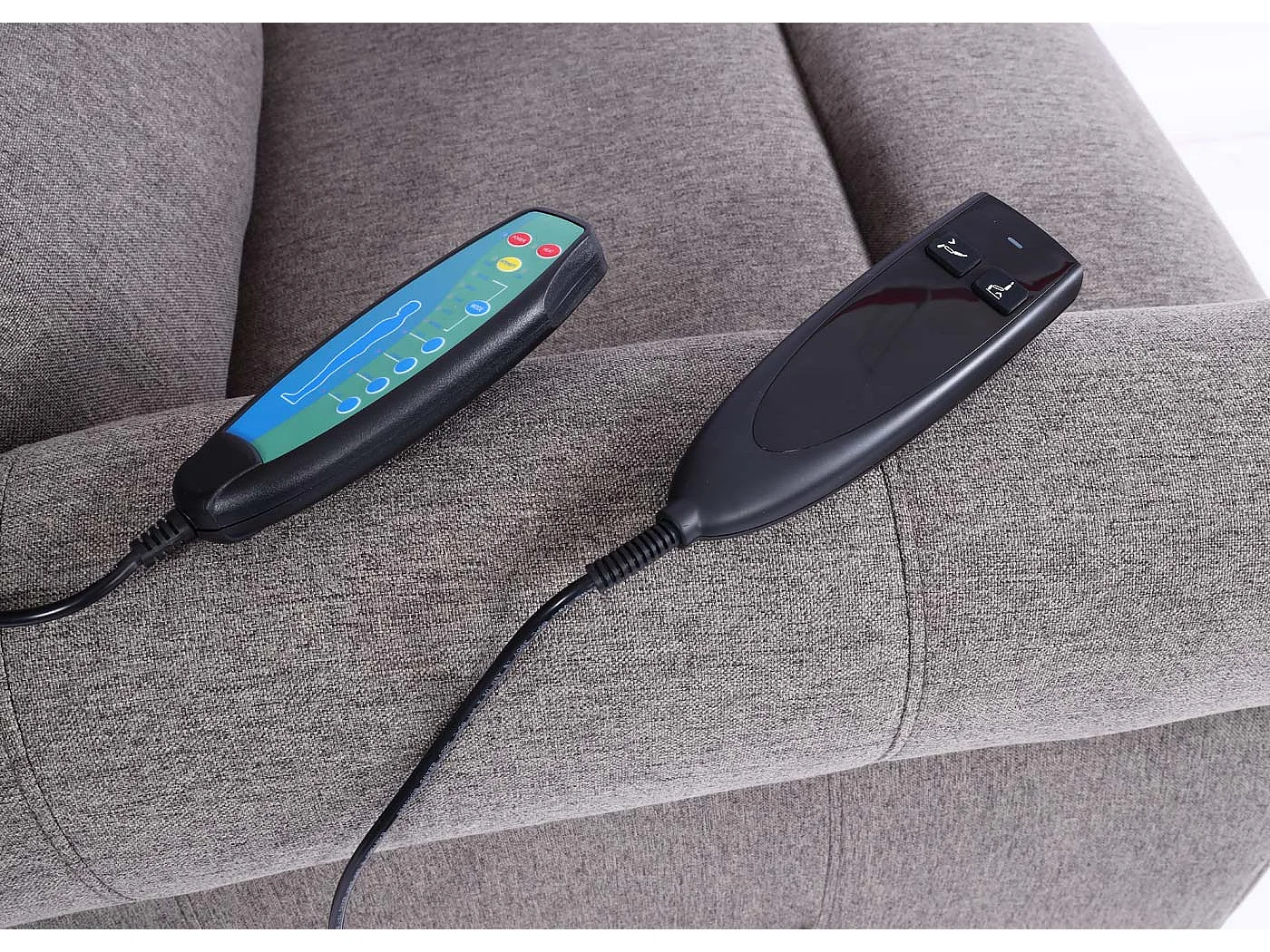 Fauteuil relax Fonction de tissu grise 77 x 65 x 84 cm 04_0006893