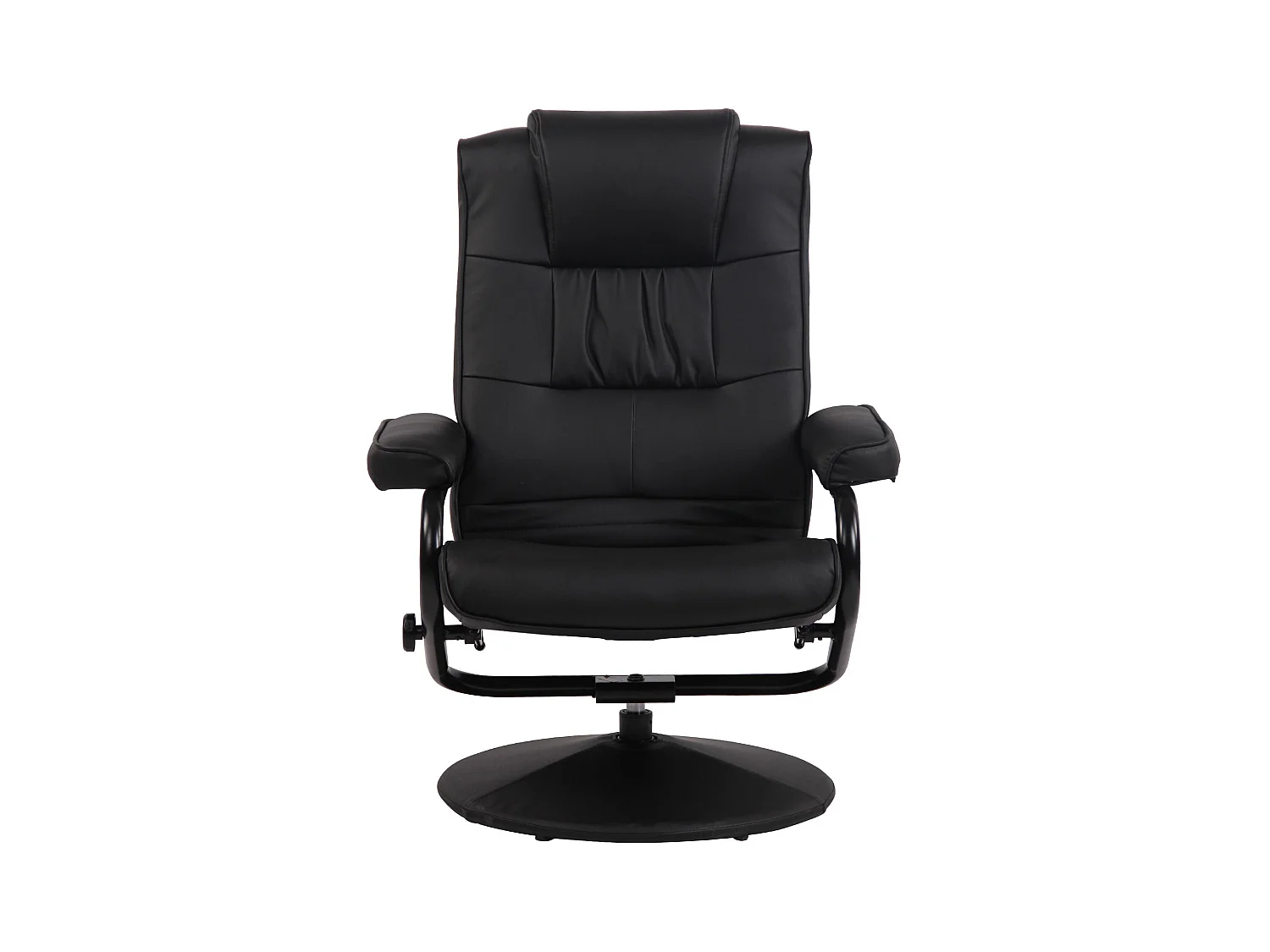 Fauteuil inclinable avec repose-pieds métal argentée 77 x 72 x 92 cm 10_0003619