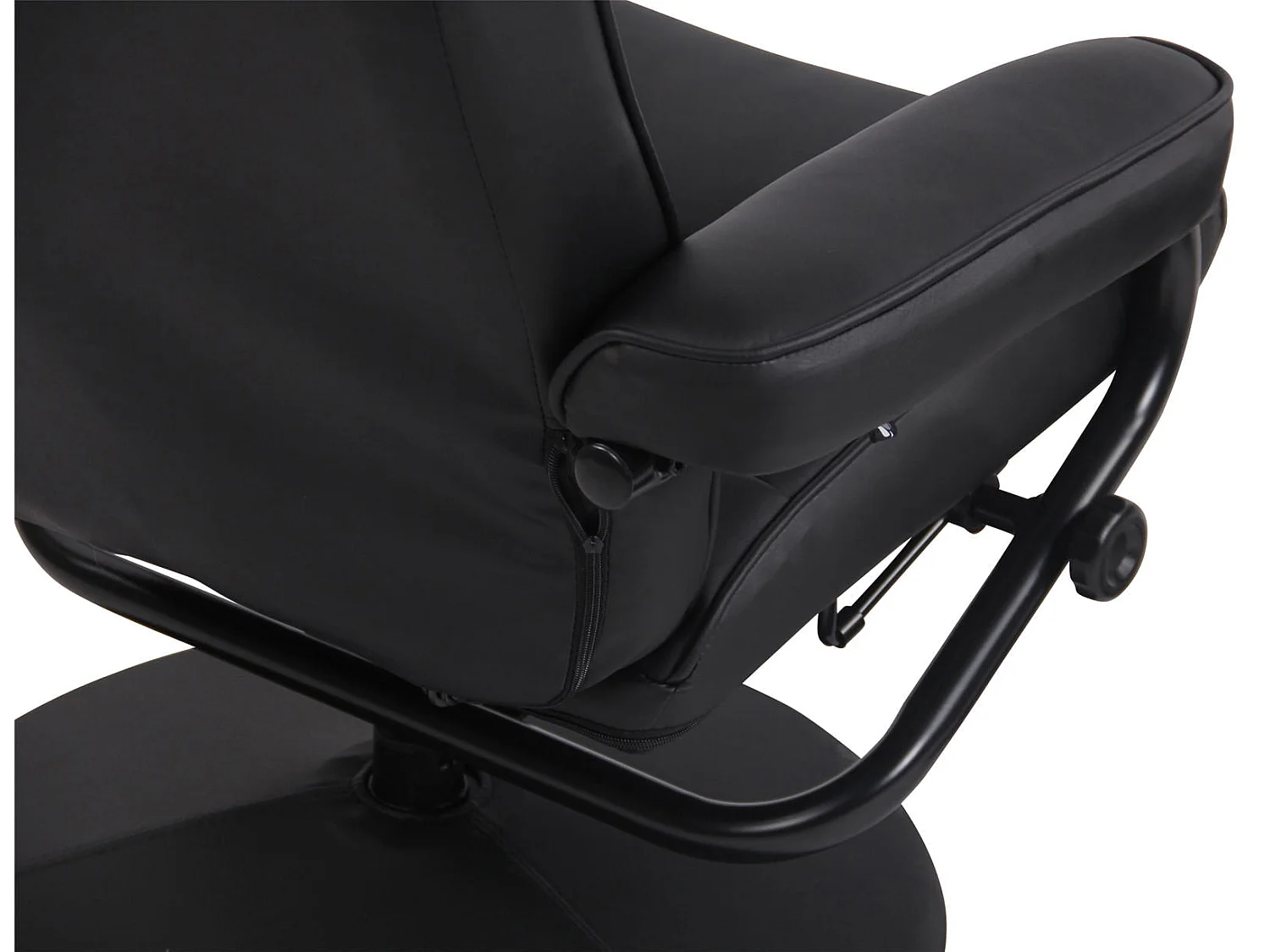 Fauteuil inclinable avec repose-pieds métal argentée 77 x 72 x 92 cm 10_0003619