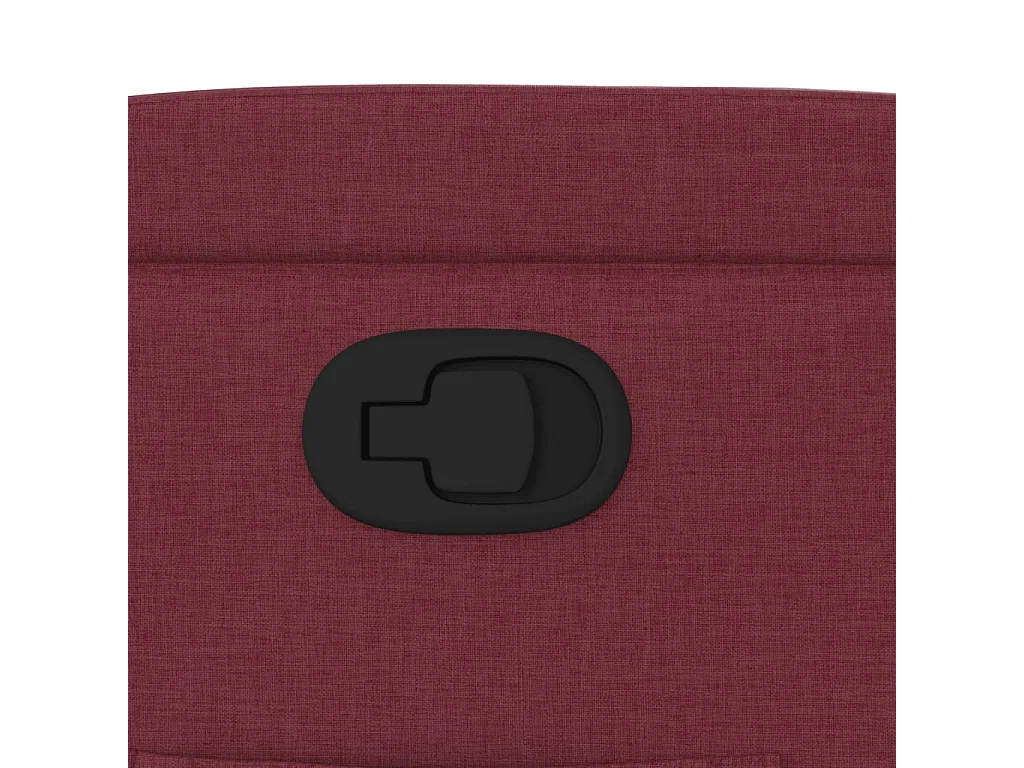 Fauteuil relax TV rembourrage tissu bordeaux 74 x 88 x 97 cm DEC028155