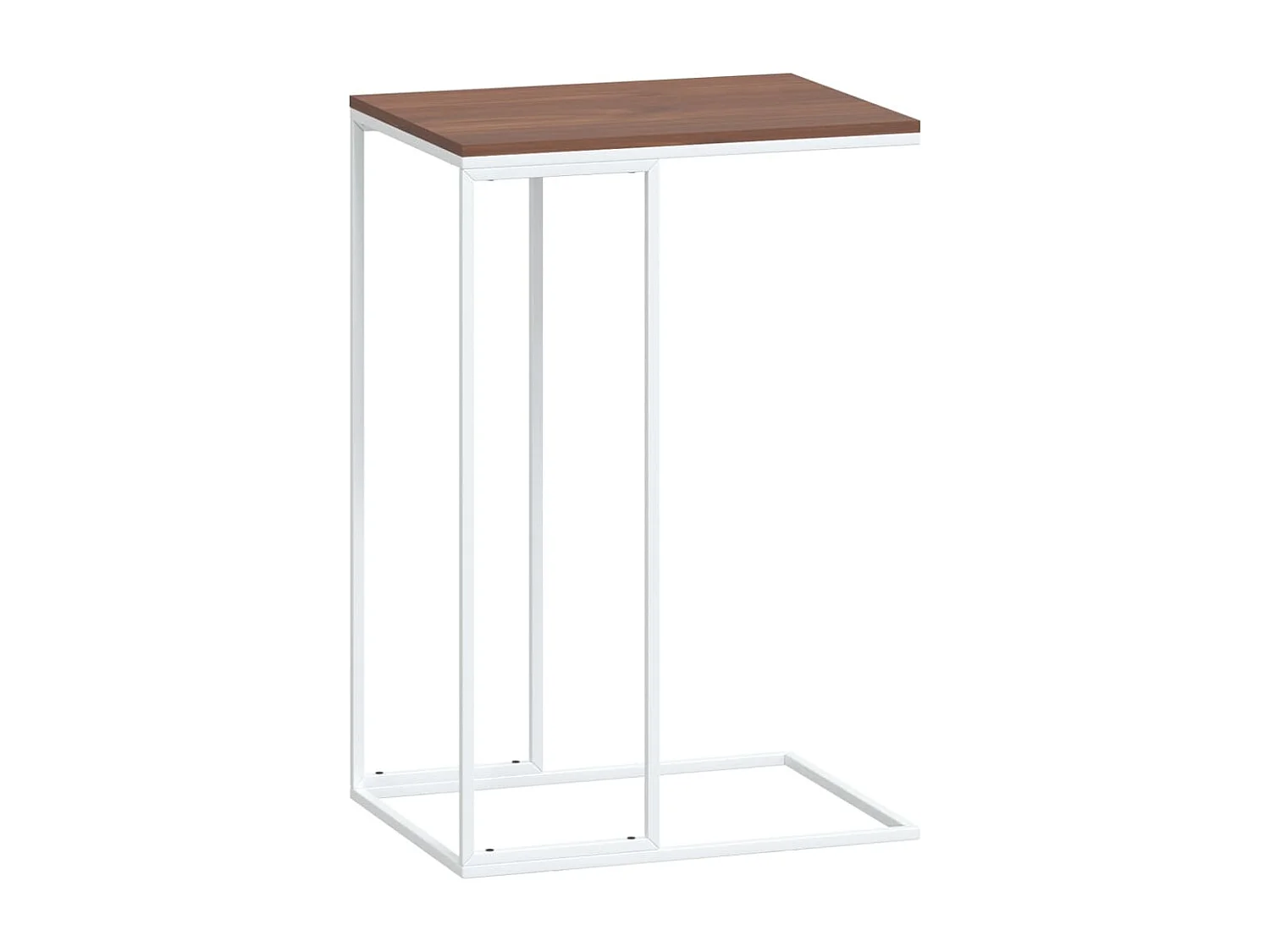 Table d'appoint en forme bois blanche 40 x 30 x 59 cm DEC040256
