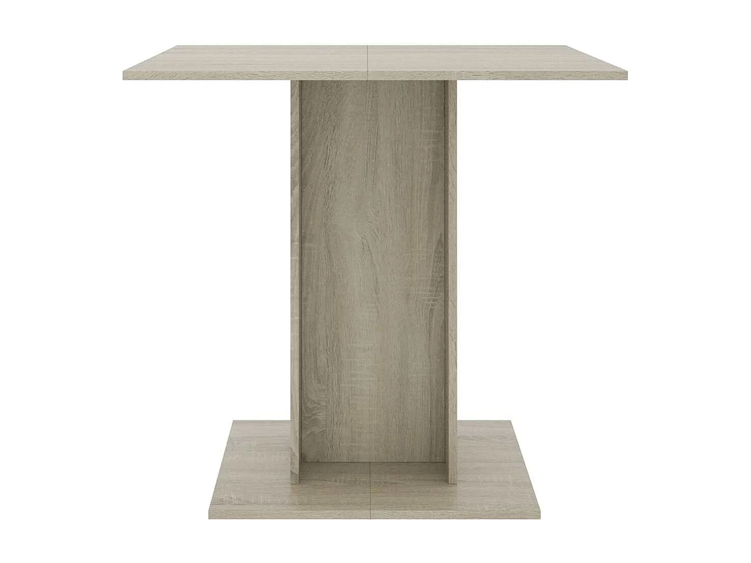 Table de salle à bois beige 80 x 80 x 75 cm DEC036673