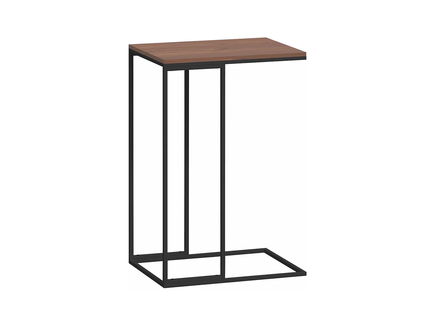 Table d'appoint en forme bois marron 40 x 30 x 59 cm DEC040288