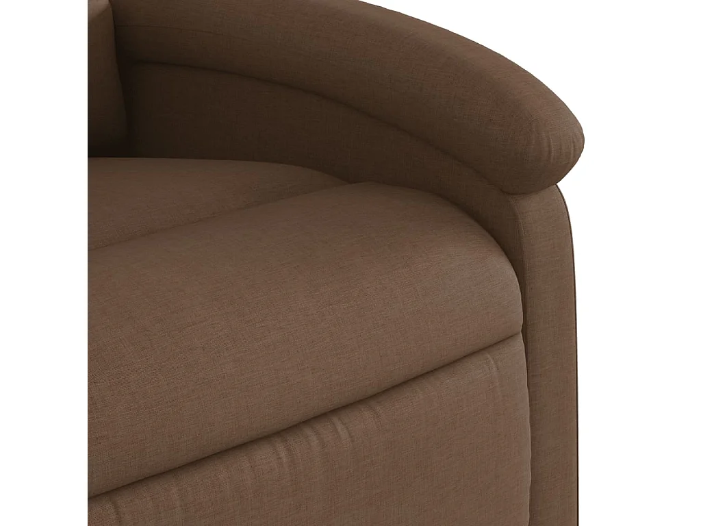 Fauteuil de relaxation TV tissu marron 71 x 86.5 x 99.5 cm DEC027006