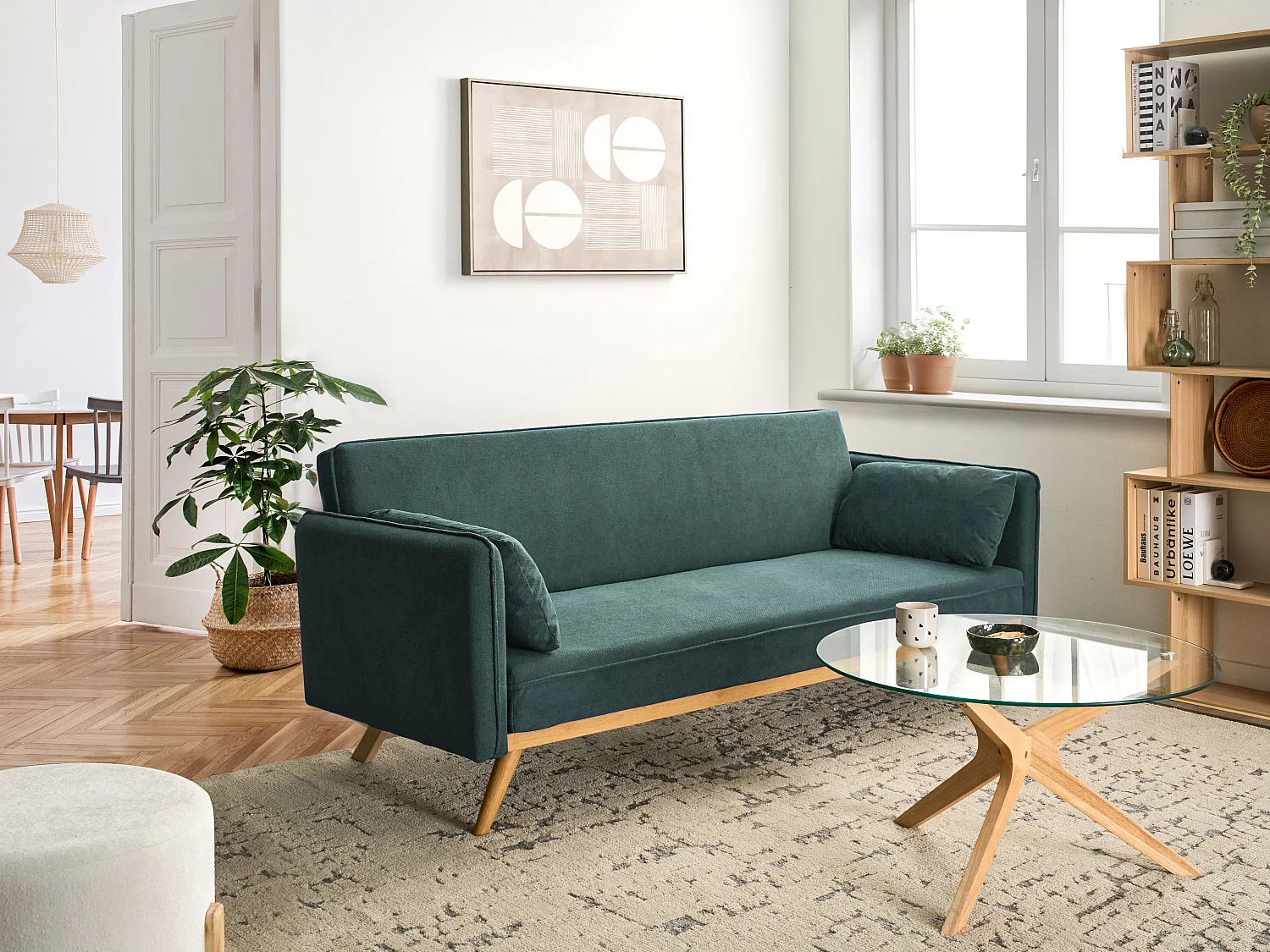 Sofa Bed ASAA Fabric Light Green