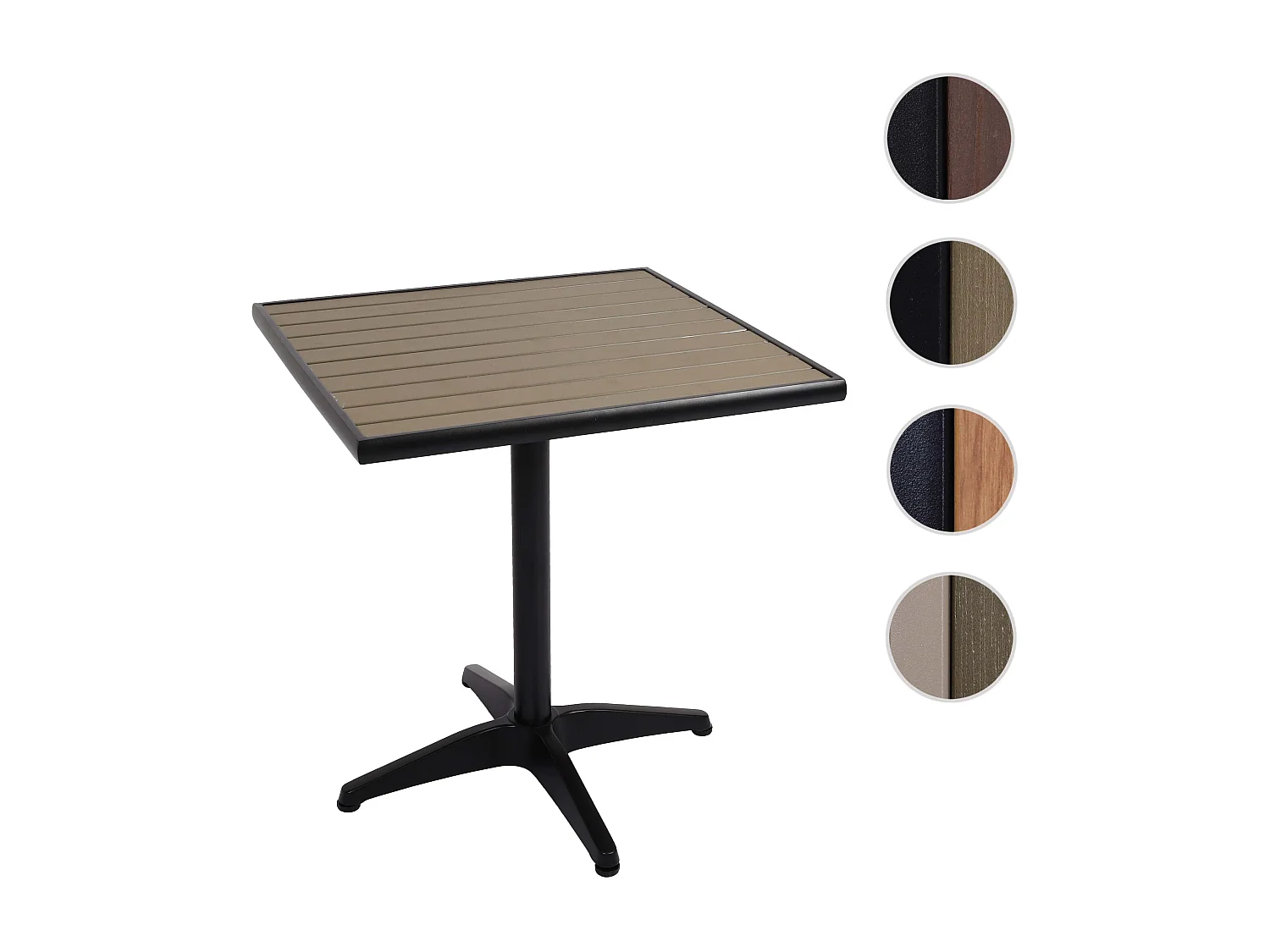 Table de jardin hwc-j95 bois marron 78 x 18 x 76 cm 04_0008534