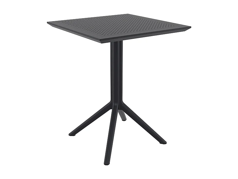 Table pliante résistante compacte noire 60 x 60 x 74 cm 10_0002953