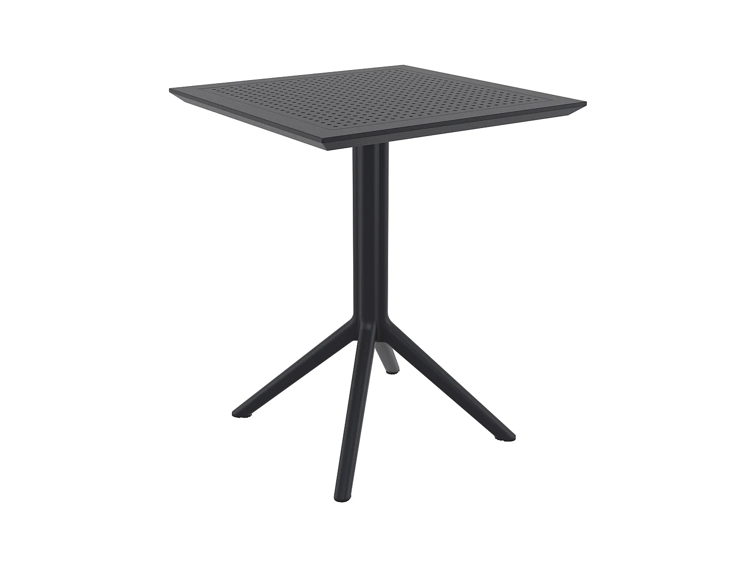 Table pliante résistante compacte noire 60 x 60 x 74 cm 10_0002953