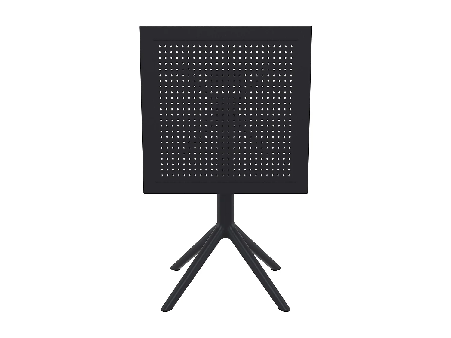 Table pliante résistante compacte noire 60 x 60 x 74 cm 10_0002953