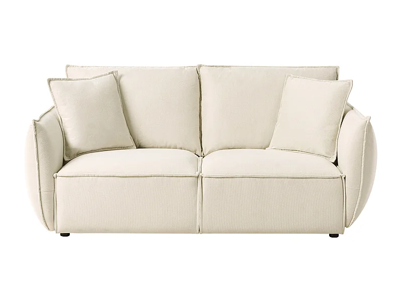Canapé 3 places KUNES Tissu Beige clair