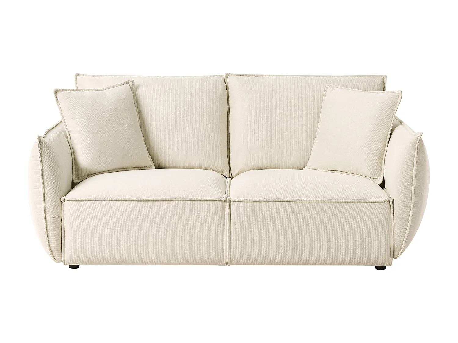 Canapé 3 places KUNES Tissu Beige clair