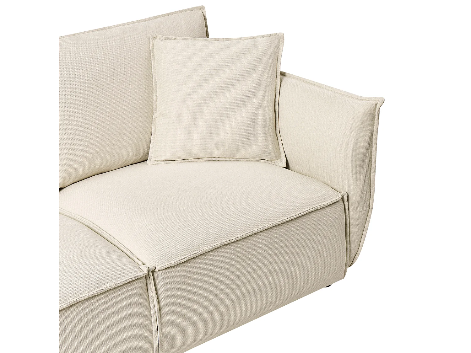 Canapé 3 places KUNES Tissu Beige clair