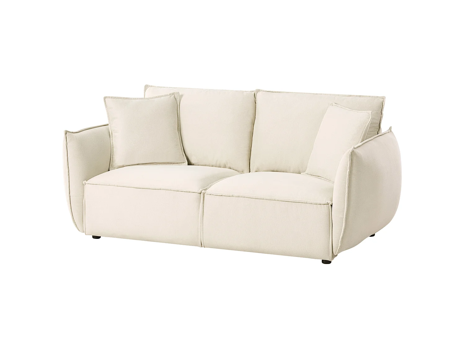 Sofa 3 Seater KUNES Fabric Light Beige