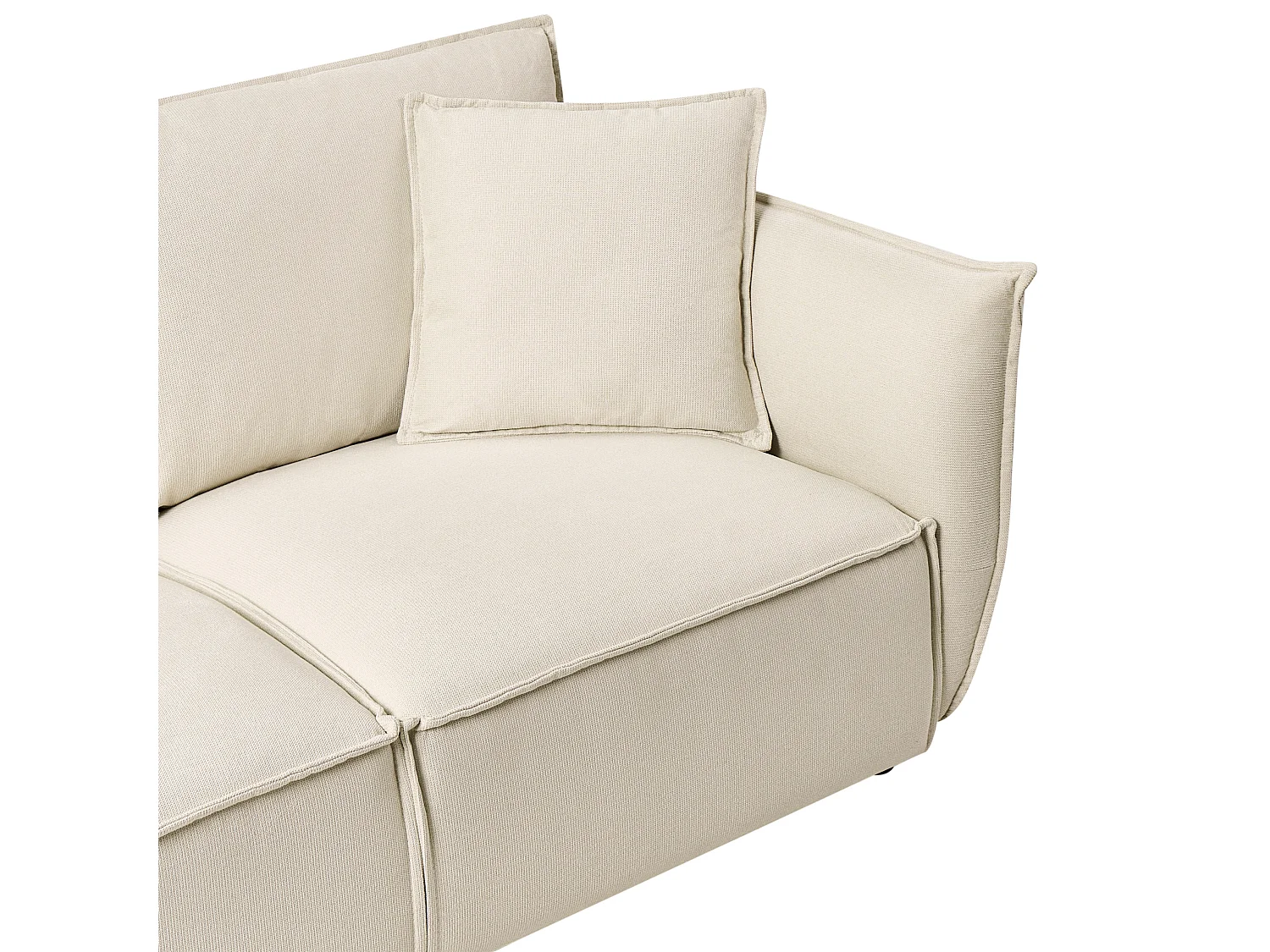 Sofa 3 Seater KUNES Fabric Light Beige