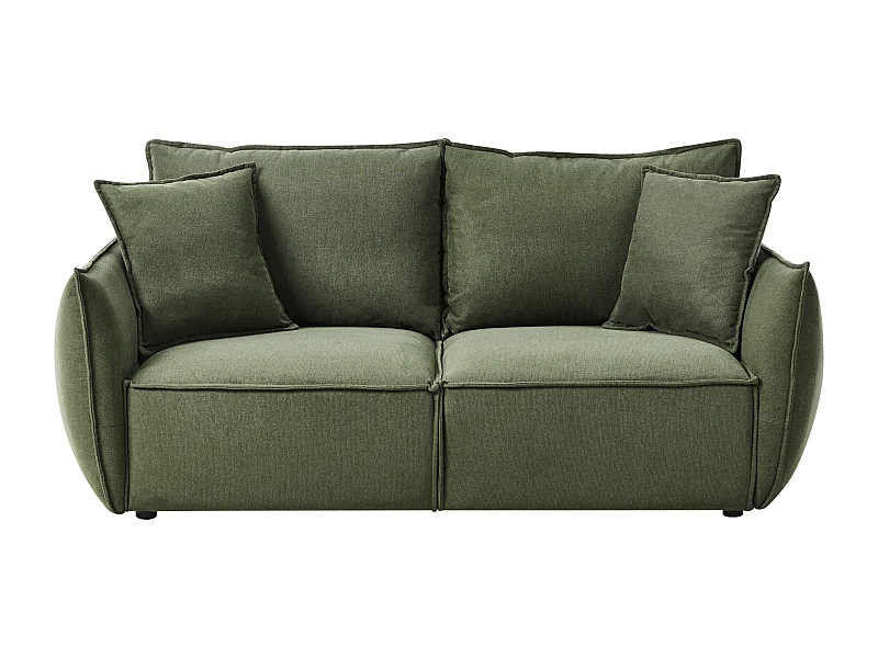 Canapé 3 places KUNES Tissu Vert