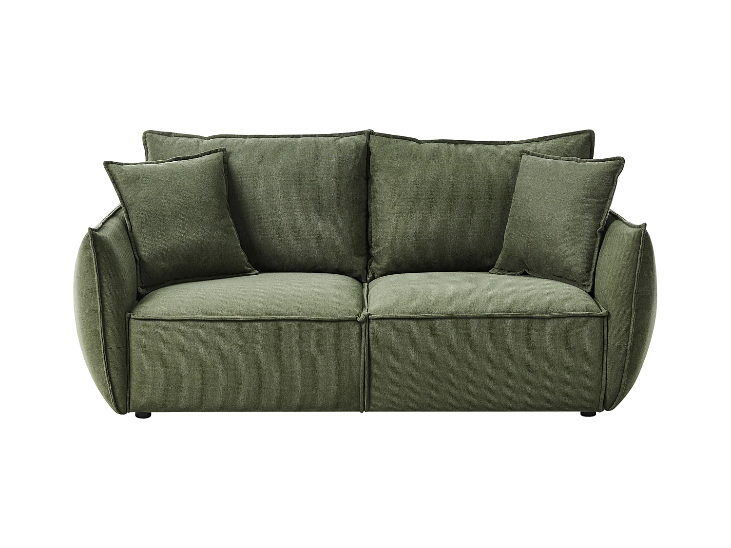 Canapé 3 places KUNES Tissu Vert