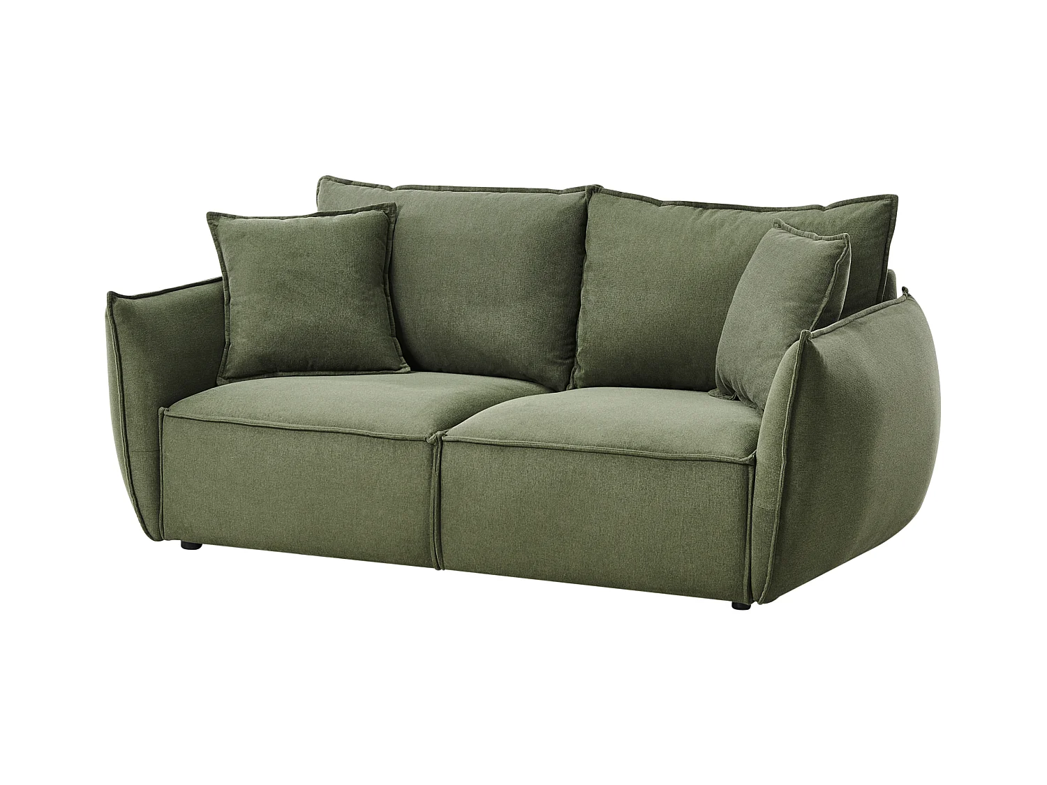 Canapé 3 places KUNES Tissu Vert
