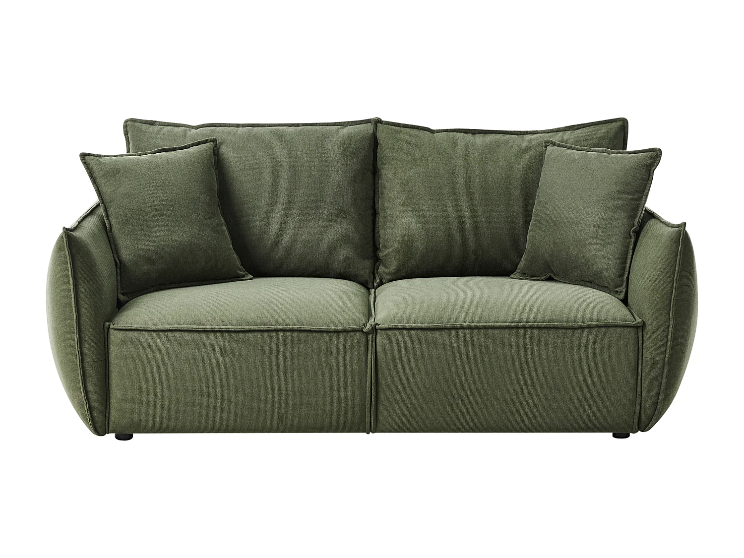 Canapé 3 places KUNES Tissu Vert