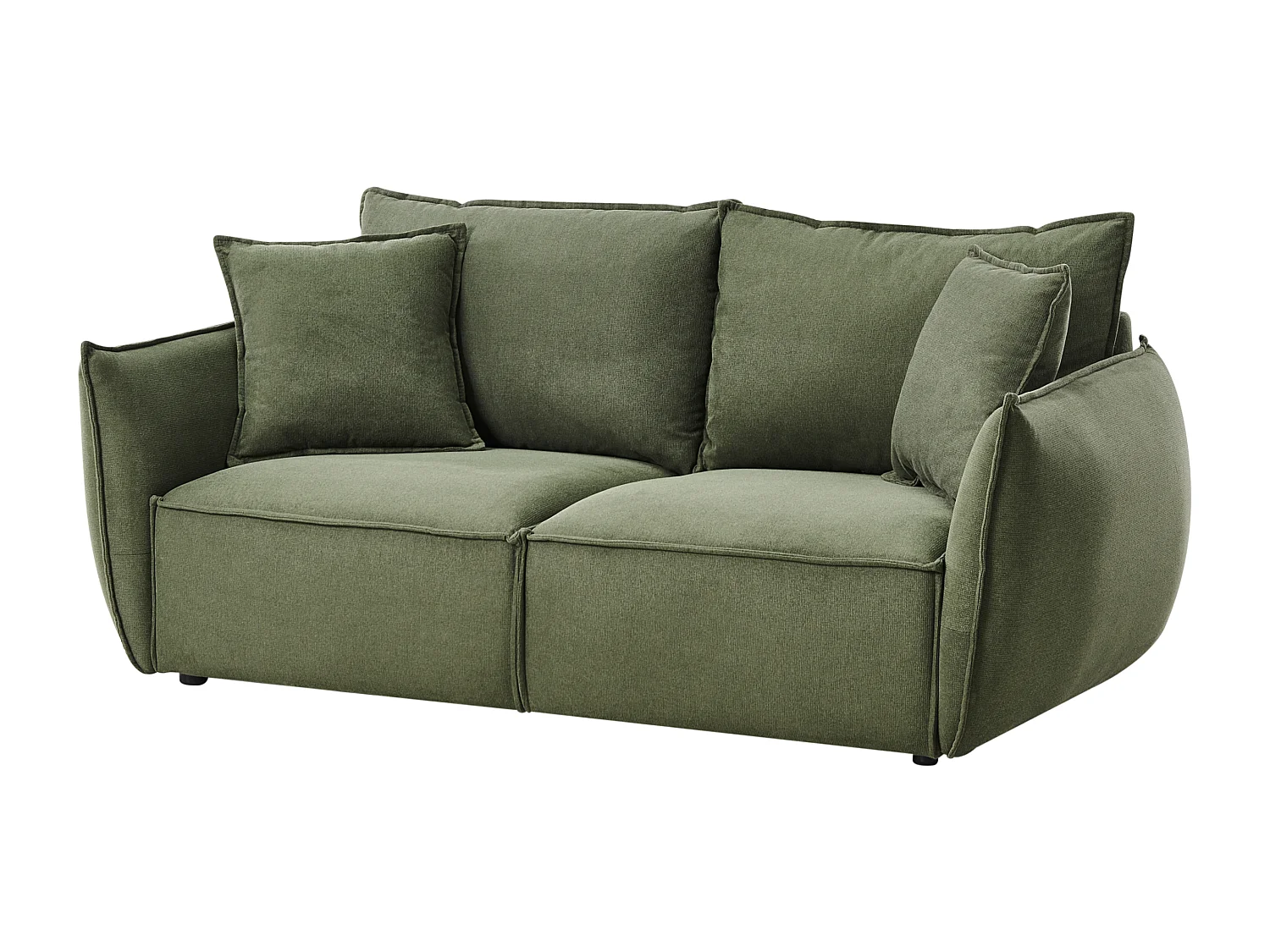 Canapé 3 places KUNES Tissu Vert