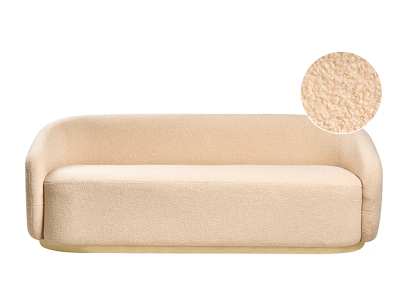 Canapé 2 places SIPO Bouclé Beige