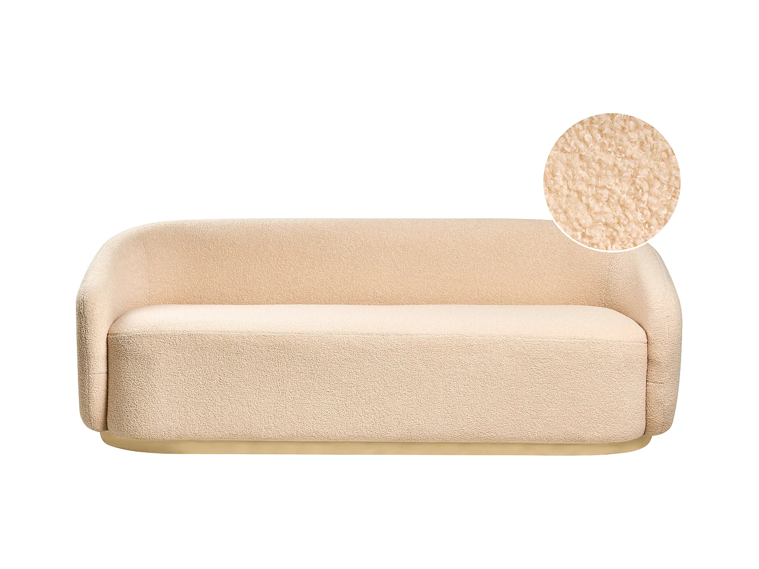 Canapé 2 places SIPO Bouclé Beige