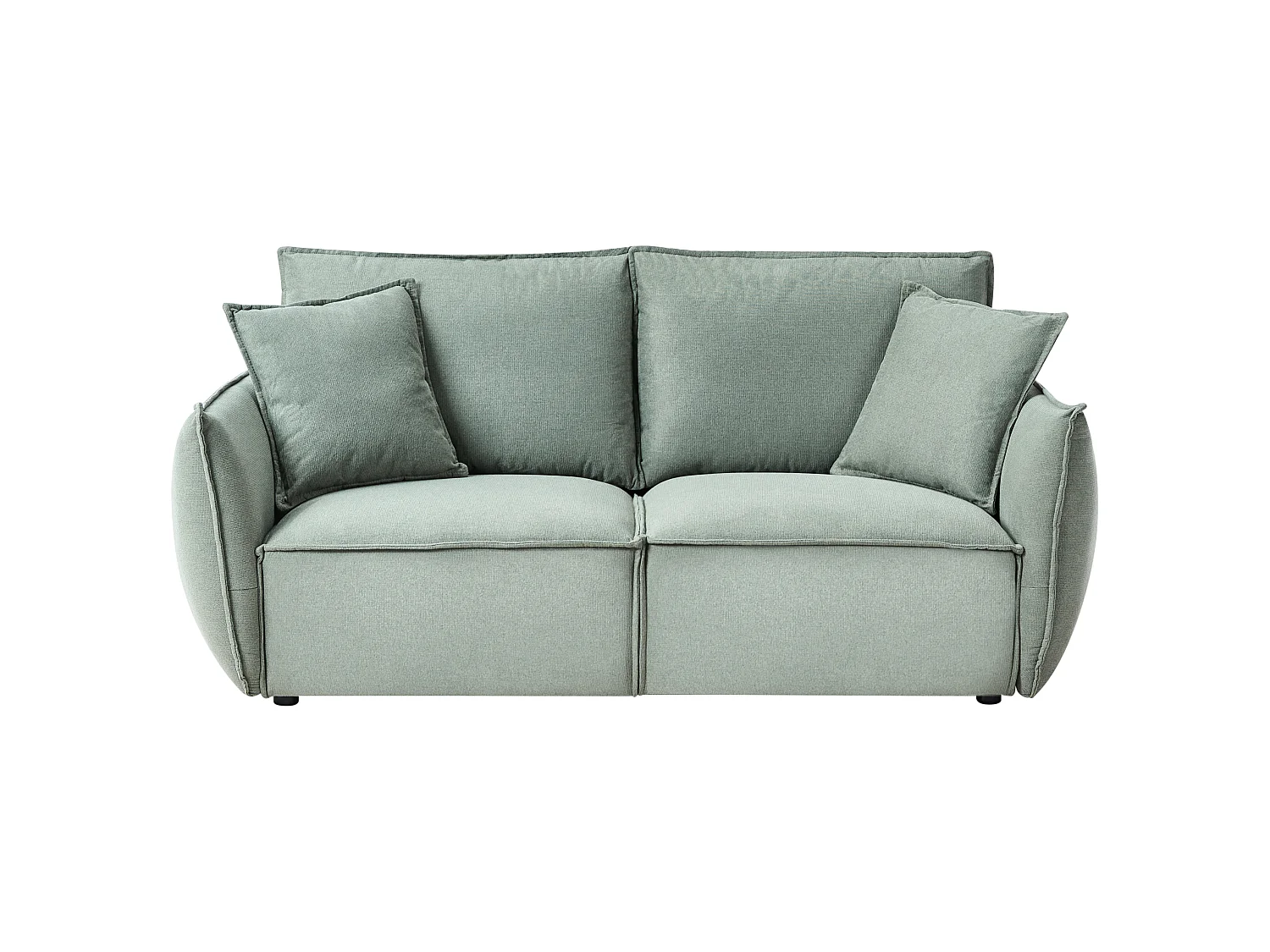 Sofa 3 Seater KUNES Fabric Light Green
