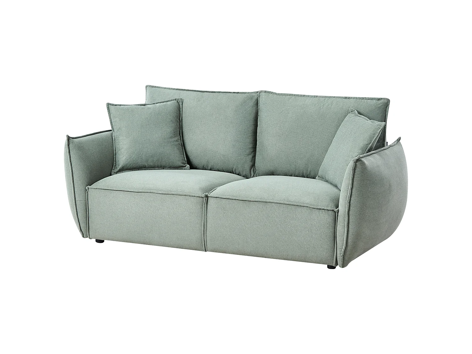 Sofa 3 Seater KUNES Fabric Light Green