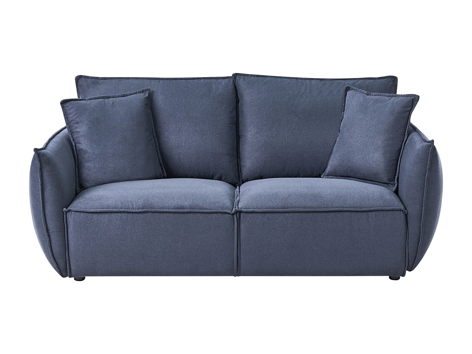 Canapé 3 places KUNES Tissu Bleu foncé