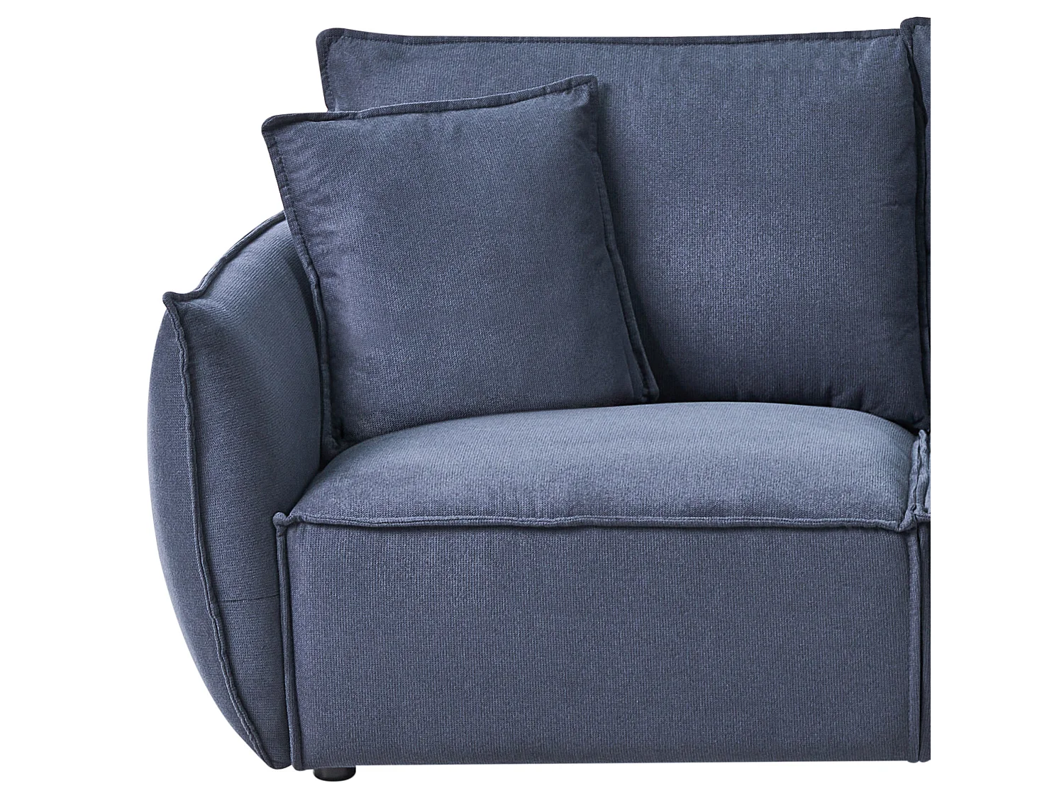 Canapé 3 places KUNES Tissu Bleu foncé