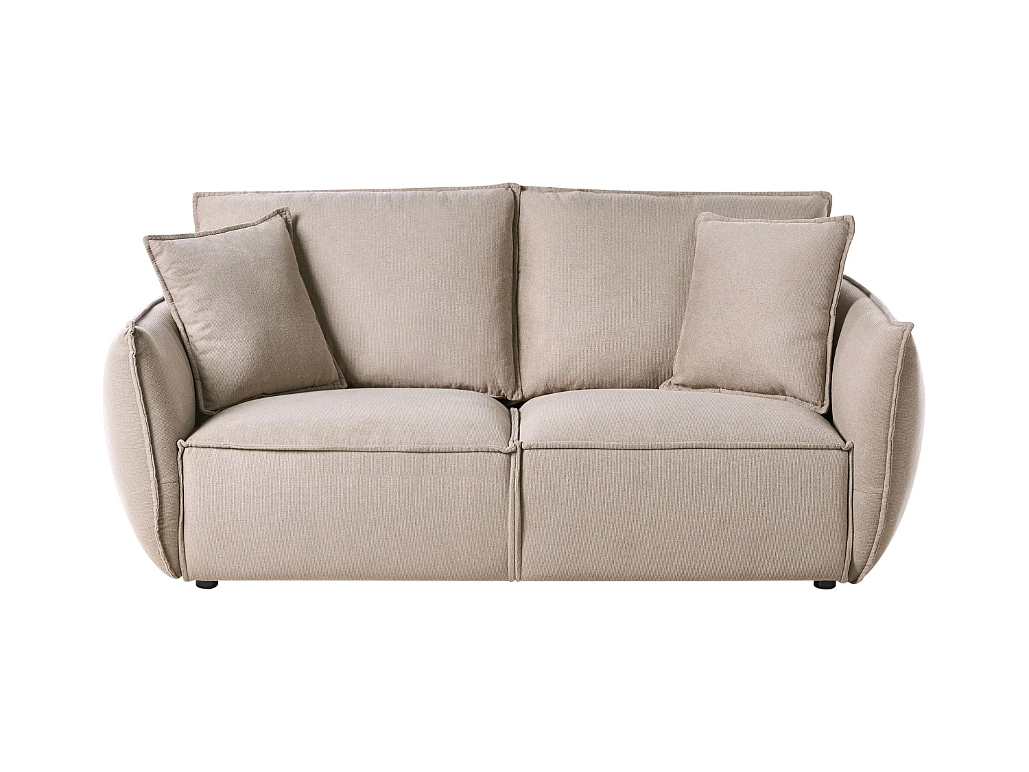 Canapé 3 places KUNES Tissu Taupe