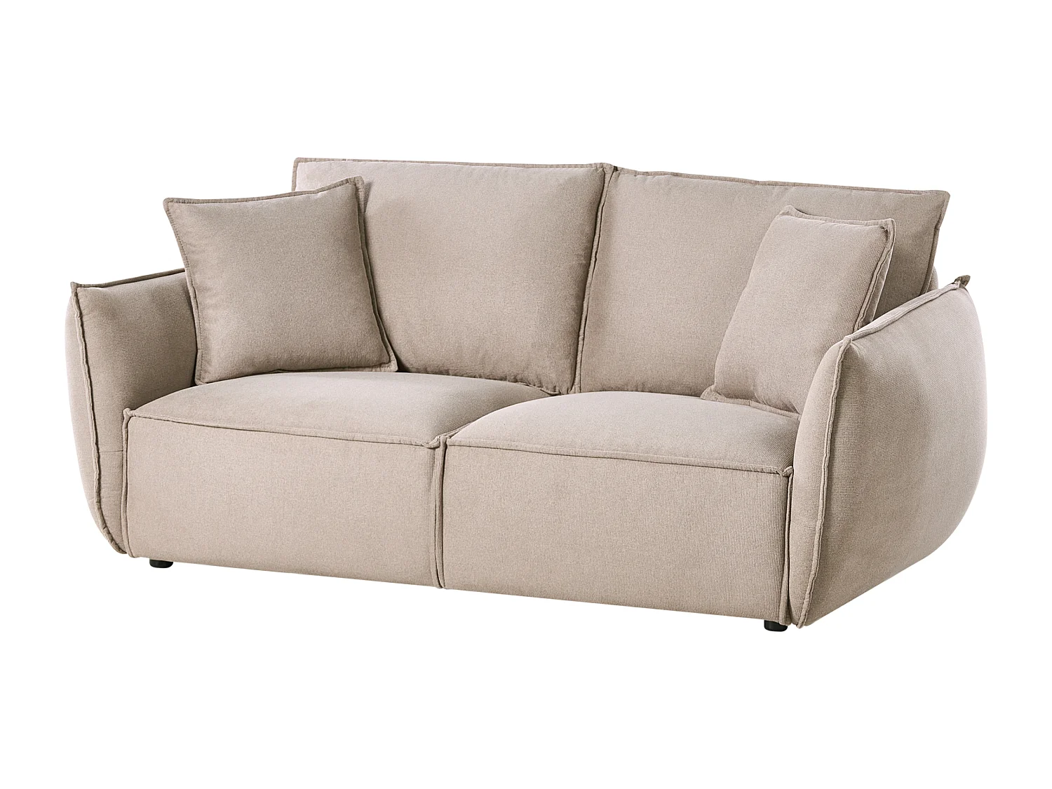 Canapé 3 places KUNES Tissu Taupe