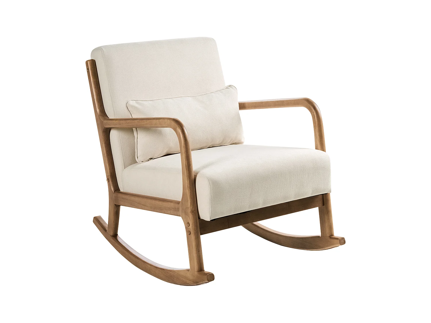 Fauteuil à bascule SKOVDE Tissu Beige clair