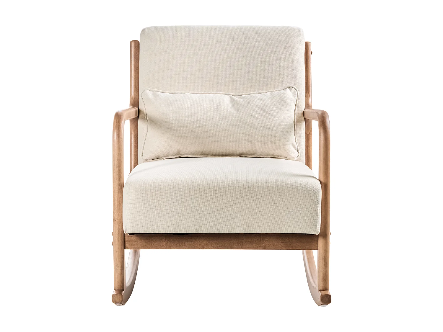 Fauteuil à bascule SKOVDE Tissu Beige clair