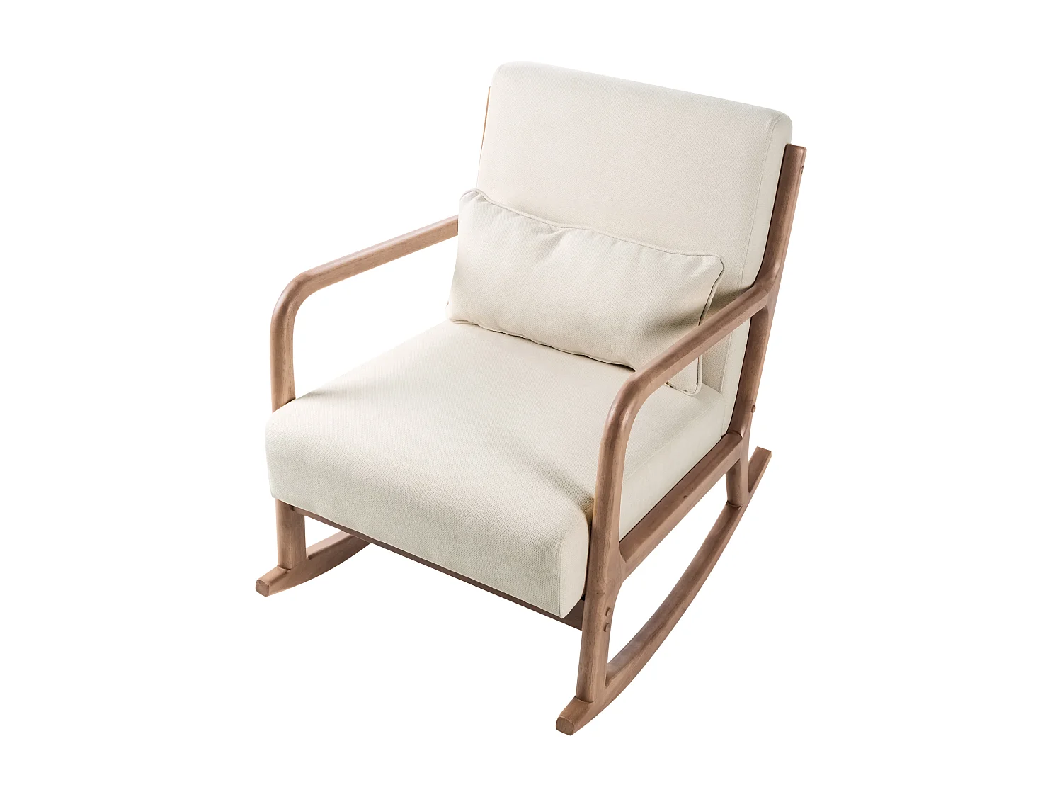 Fauteuil à bascule SKOVDE Tissu Beige clair