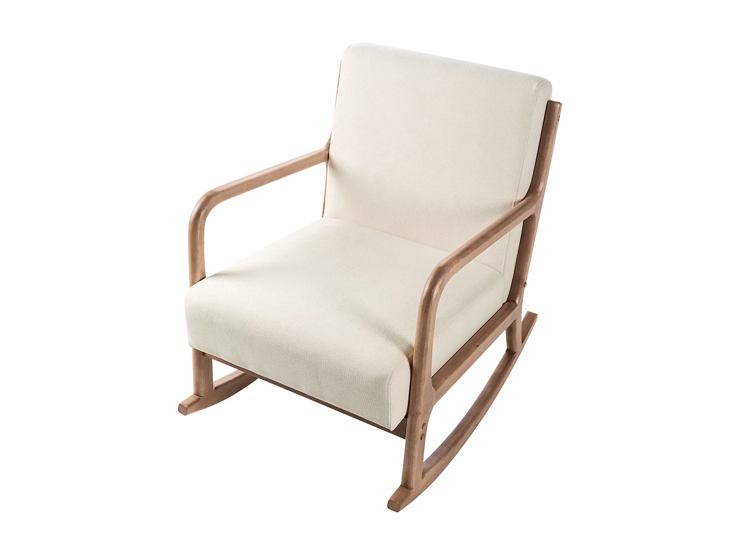 Fauteuil à bascule SKOVDE Tissu Beige clair