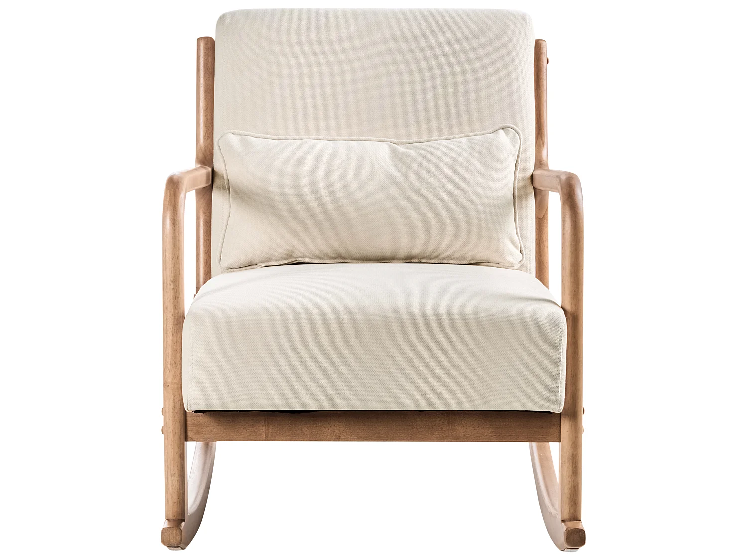 Rocking Chair SKOVDE Fabric Light Beige