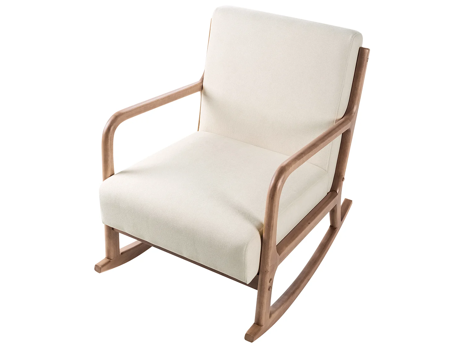 Rocking Chair SKOVDE Fabric Light Beige