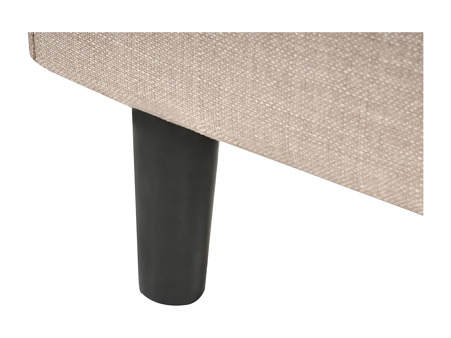 Lit avec sommier Tissu FITOU 120 x 200 cm Beige