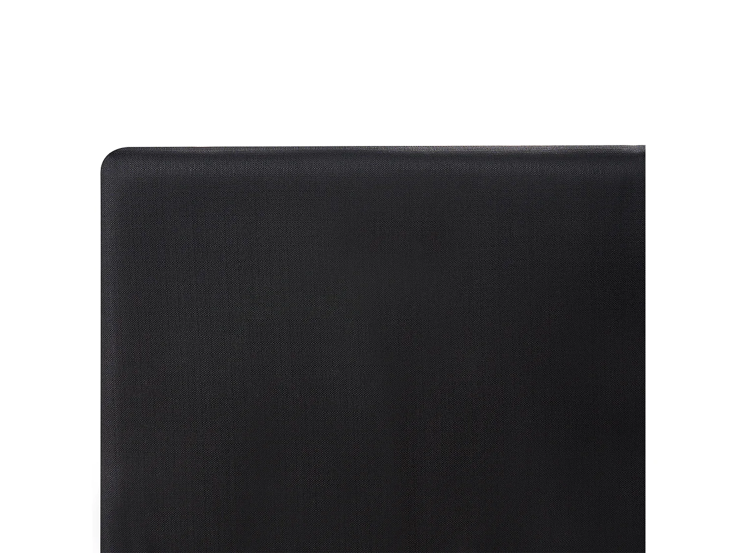 Lit avec sommier Tissu FITOU 120 x 200 cm Noir