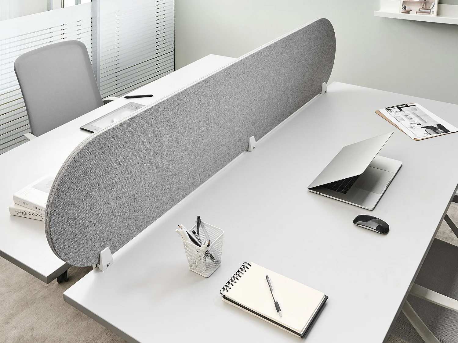 Cloison amovible de bureau SPARKY Gris clair