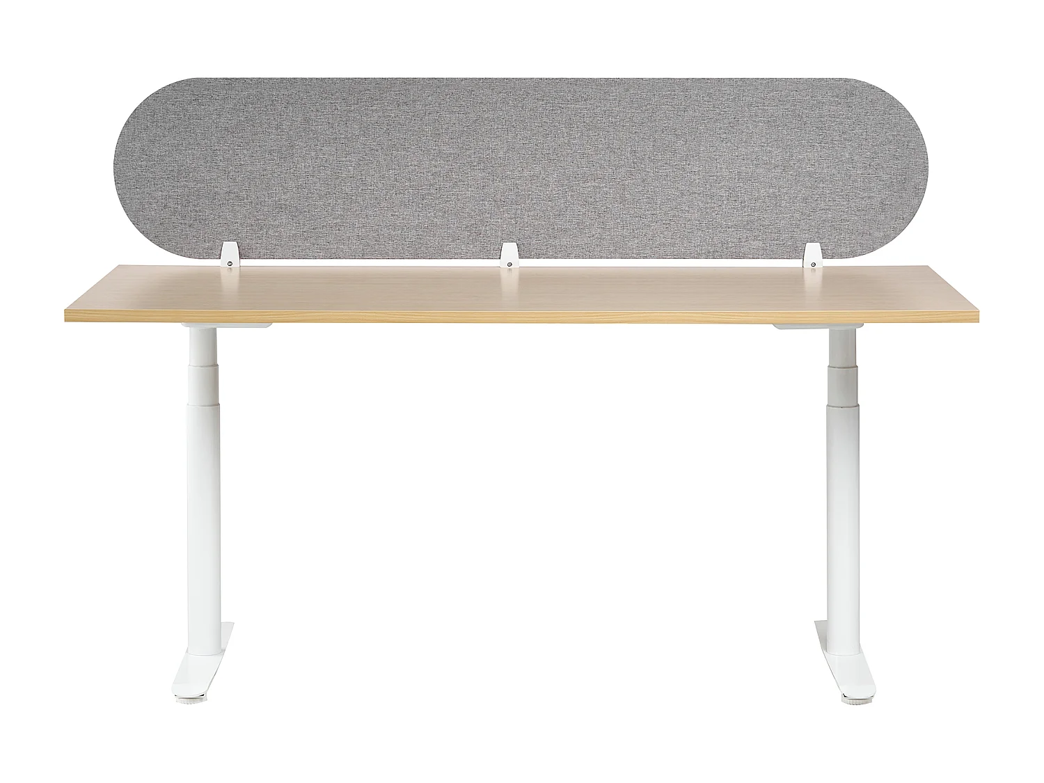 Séparateur de bureau 180 x 40 cm gris clair SPARKY