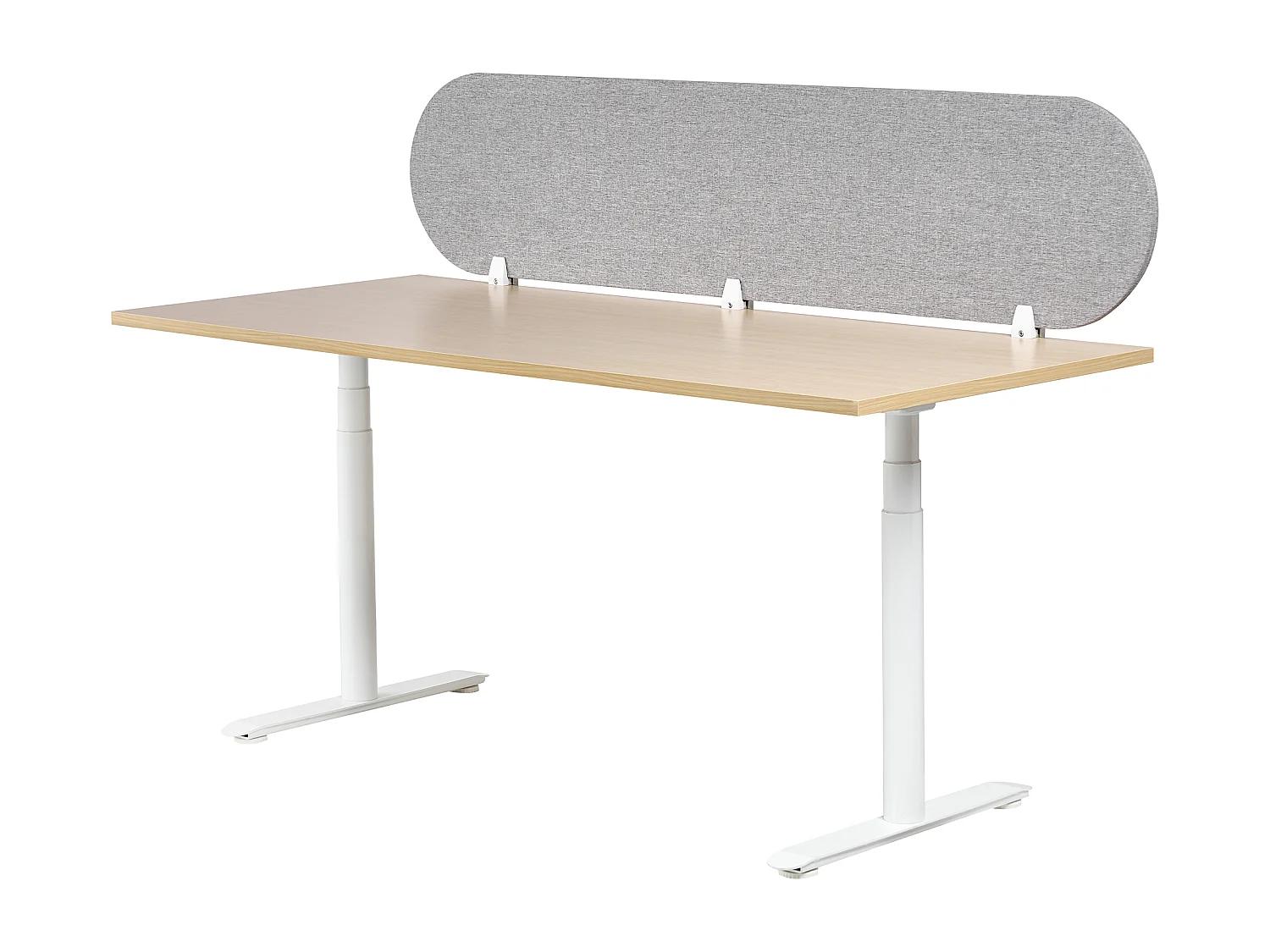 Séparateur de bureau 180 x 40 cm gris clair SPARKY